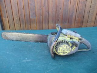 Vintage Pioneer 1200a Chainsaw Chain Saw With 16 " Bar