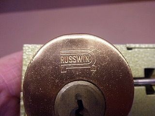 Vintage OLD STOCK RUSSWIN MORTISE LOCK SET & Misc.  Brass Door Hardware 2