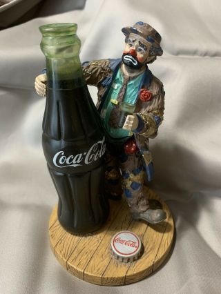 Limited Edition 1997 Coca - Cola Emmett Kelly " Big,  Big Taste " Vintage Figurine