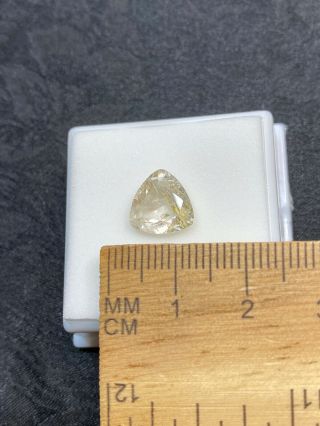 Faceted Gold Rutilated Quartz Gemstone In Gem Jar - 2.  95ct - Vintage Estate Find