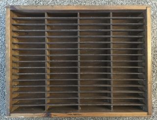 Vintage Napa Valley Box Co Wood Wooden 64 Audio Cassette Tape Wall Rack Holder