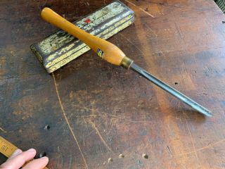 Vintage Marples Wood Turning Tools/chisel 1/2 " Spindle Gouge Made In England
