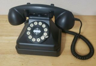 Crosley Model Cr - 62 Grand Phone Black Vintage Style Desk Phone Land Line