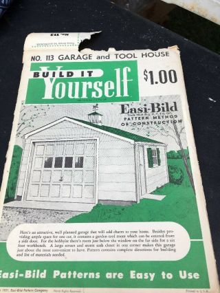 Vintage Easi - Bild Build It Yourself Instructions 1951 113 Grace And Tool House