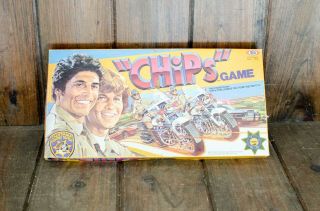 Vintage 1981 California Highway Patrol Chips Tv Show Board Game Ideal