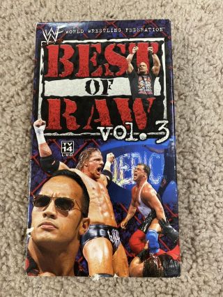 Vintage Wwf/wwe Best Of Raw Vol.  3 Vhs/tape - Awesome