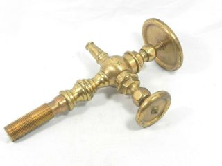 Vintage Solid Brass Two Valve Spout Nozzle Cleveland Faucet Co. ,  Round Handles