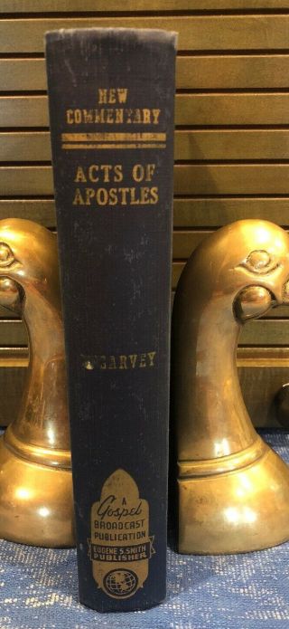 Vintage “new Commentary On Acts Of Apostles” Jw Mcgarvey,  Volume 1 & 2 In One