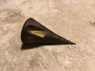 Vintage Oregon Wood Grenade Splitting Maul Wedge 3lb 12oz