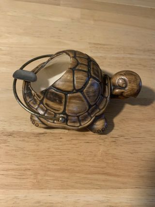 Vintage Treasure Craft Turtle Ashtray 1956