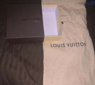 Authentic Louis Vuitton Box 5x5 And Gift Bag Brown Vintage