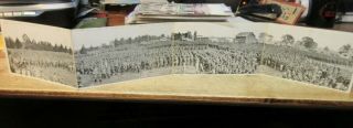 Vintage Old Postcard Illinois Rockford Camp Grant Wwi Farewell Panoramic Soldier