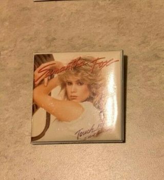 Vintage Samantha Fox Touch Me I Want Your Body Rock Concert 2 " Pin Great Shape