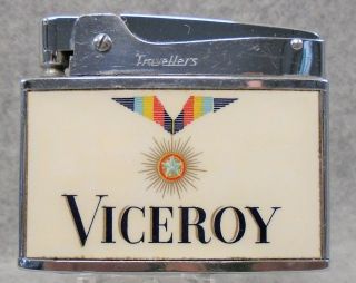 Vintage Viceroy Cigarettes Flat Advertising Lighter Very Rare Unique