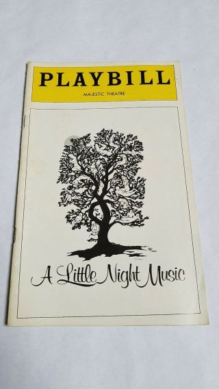 Vintage Broadway Playbill 82 A Little Night Music William Daniels Glynis Johns