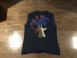 Vtg 1983 Ozzy Osbourne Concert Tour Shirt,  Iron Maiden,  black Sabbath,  kiss 2