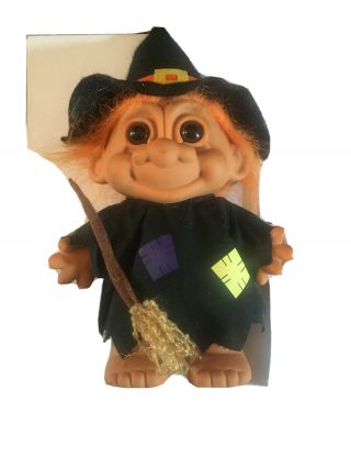 Russ Berrie Witch Troll 10” Doll Vintage