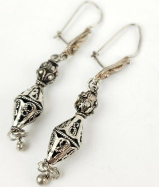 Vintage Sterling Silver 925 Dangle Earrings