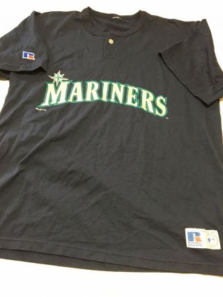 Seattle Mariners Vtg 1996 Spellout T - Shirt Size Large Men’s Mlb 1990s