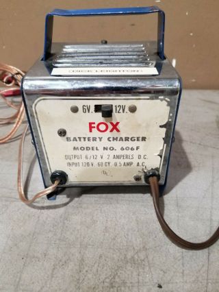 Vintage Fox 6/12 Volt Battery Charger 2 Amp
