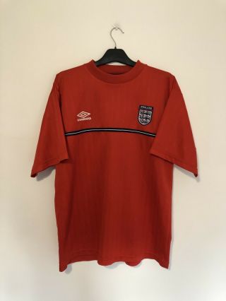 England Football Training Top Jersey 90s Large Xl Umbro Vintage Retro