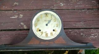 Vintage Ingraham Mantle Clock 8 Day Parts Repair