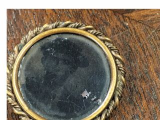 Vintage Victorian Mourning photo brooch 3
