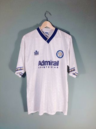 Leeds United 1992 - 93 Home Vintage Football Shirt Admiral Large