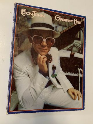 Elton John Vintage Sheet Music Book Greatest Hits 1975