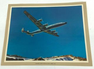 Vintage Lockheed Constellation Aircraft Print