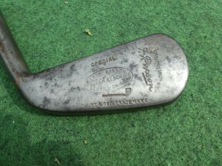 Playable Vintage Hickory T Stewart Driving Iron Sw C6 Old Golf Memorabilia