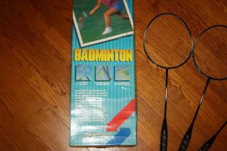 Vtg Sportcraft Badminton Set 4 Rackets & 3 Birdies (no Net)