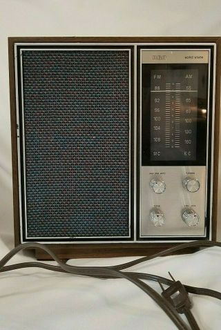 Vintage Rca Solid State Transistor Am/fm Radio Model Rzc251w