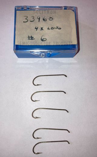 Vintage Mustad Sproat Fishing Hooks for Fly Tying Size 6,  8,  10 Qual 33960 2