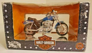 1997 Maisto Harley Davidson Blue Xlh Sportster 1200 Model