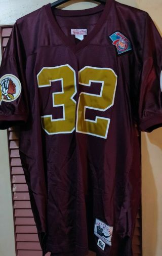Vintage Mitchell & Ness Washington Redskins Ricky Ervins 32 Jersey Size 54