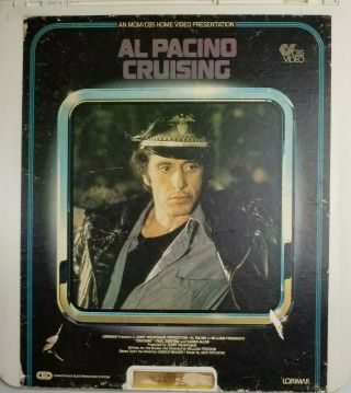 Al Pacino Cruising 1981 Movie Cbs Ced Video Disc Vtg