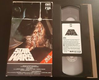 Star Wars Vintage 1984 Press Vhs.  A Hope,  Cut Cbs Fox 1130