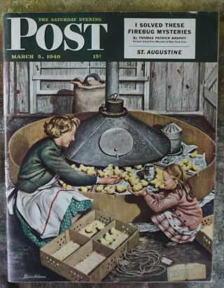 Vintage Issue Of The Saturday Evening Post From March 5,  1949