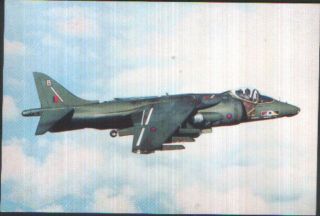 Raf Wittering No 233 Ocu Harrier Postcard