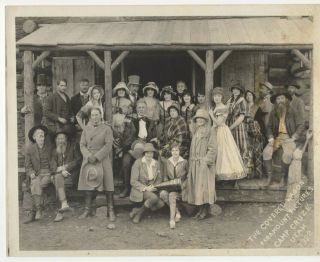 The Covered Wagon Vintage 1922 Silent Film Western 8x10 Cast & Crew Movie Photo