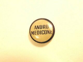 Vintage Small " Andro Medicone " Medicine Tin Can (empty)