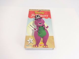 BARNEY BUNDLE VHS TAPES [LOT OF 2] Barney Songs,  Barney In Concert,  VINTAGE 3