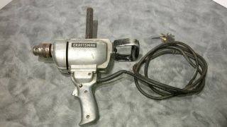 Vintage Craftsman 1/2 " Industrial D Handle Reversible Drill Tool 3/4 Hp 315.  7784