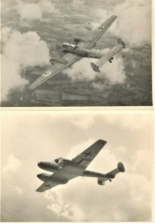 Two Very Rare Photographs Of A Messerschmitt Me - 110.