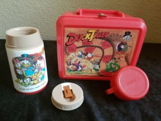 Vintage 1986 Disney Duck Tales Plastic Aladdin Lunchbox Donald Duck