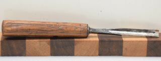Vintage 5/16 " W.  Butcher Gouge No.  6 Sweep Carving Chisel (inv J251)