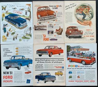 Vintage Ford Car And Truck Print Ads (6)