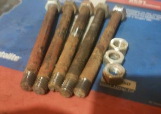 Vintage Case Dc Tractor Engine Exhaust Manifold Studs Nuts