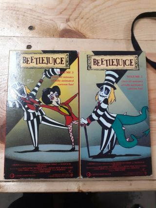 Vintage Beetlejuice Vhs Tape,  Cartoon,  Animated,  90 